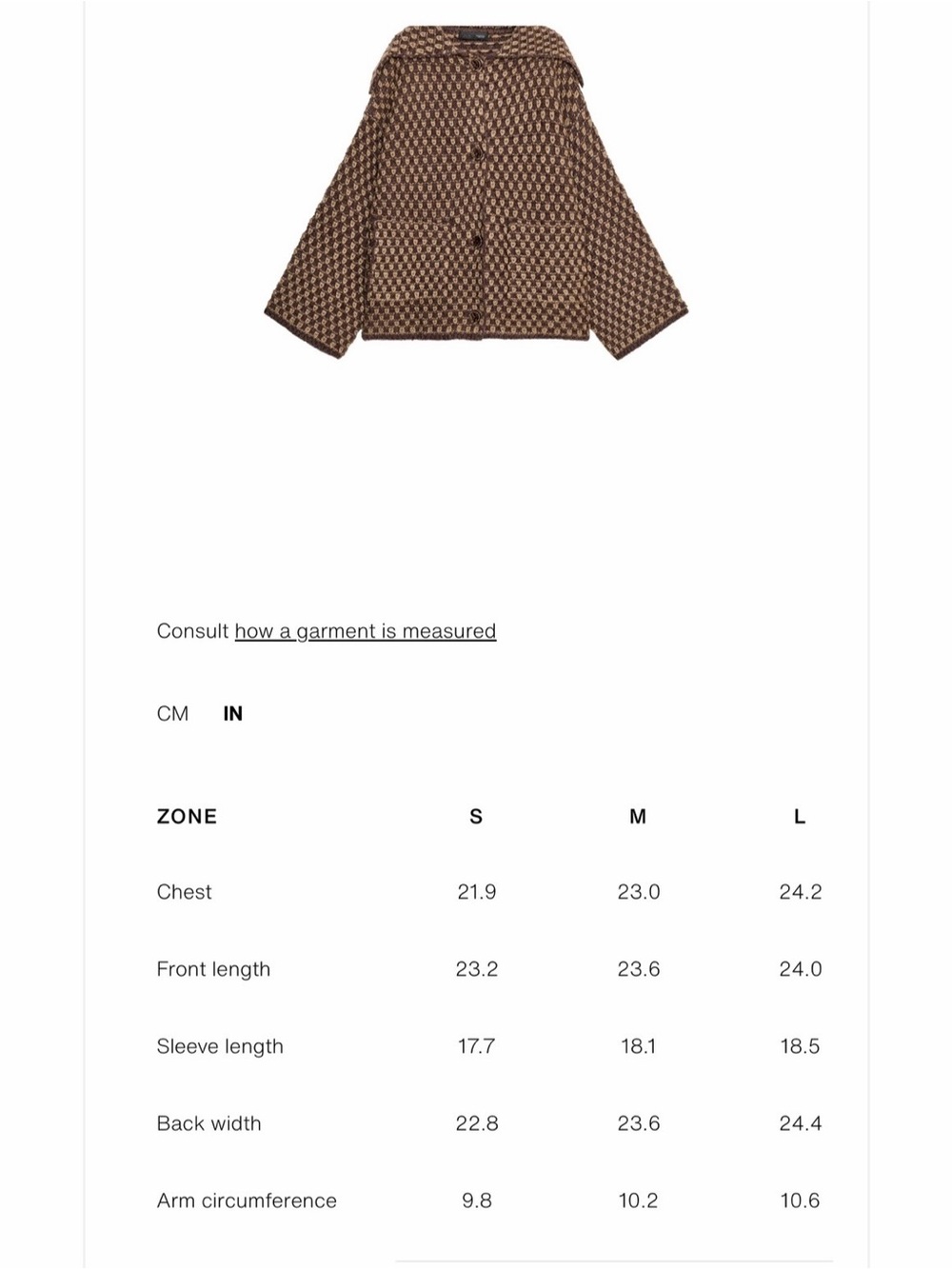 Zara Oversized Knit Jacket Mink Brown - Picture 11 of 12